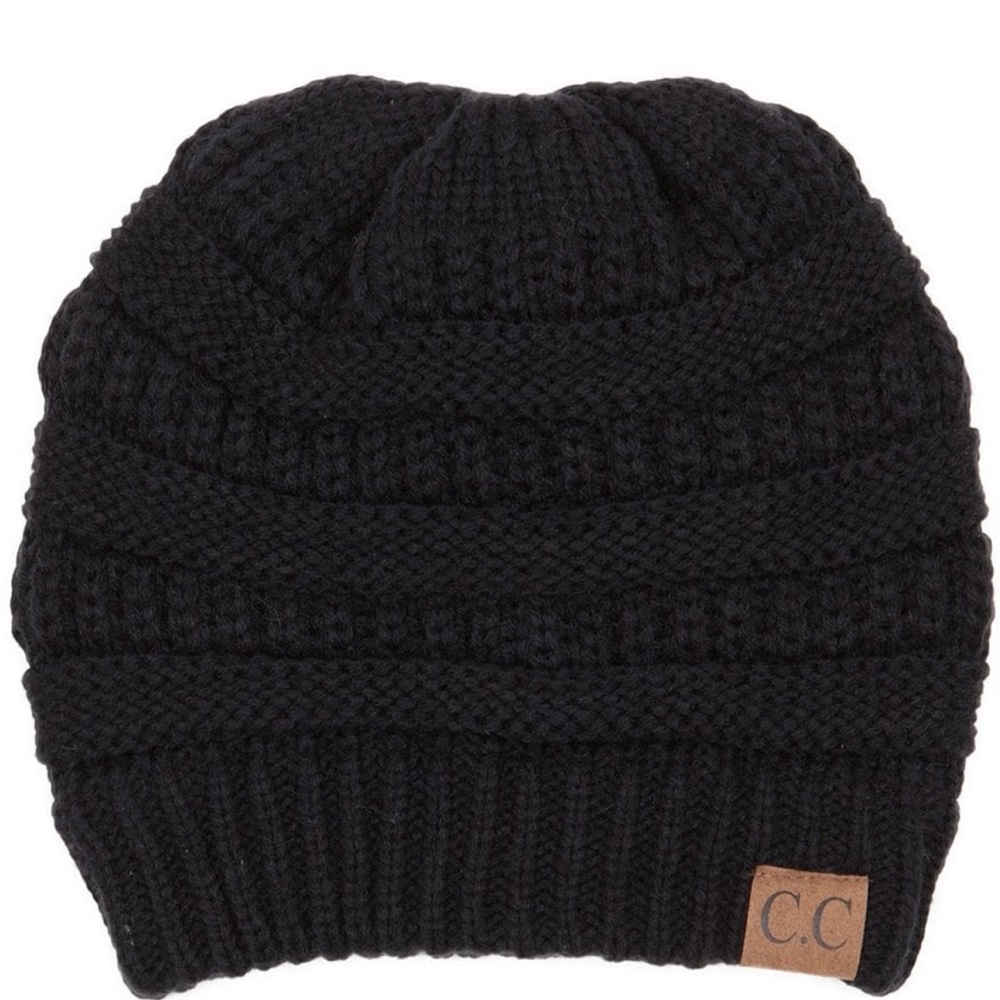Black CC beanie